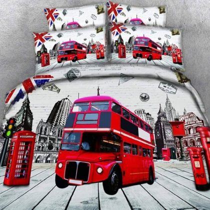 London Underground Bed Sheet Single bed