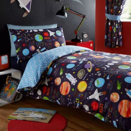 Planet Bed Sheet Single bed