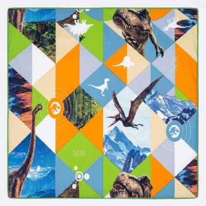 Dinosaur Geometric Bed Sheet Single bed