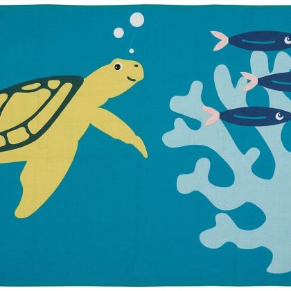 Ocean Life Coral Reef Bed Sheet Single bed