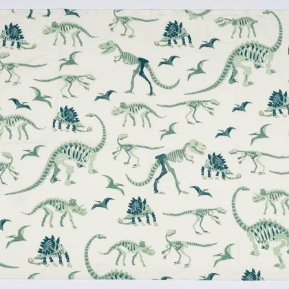 Dinosaur Fossil Skeleton Bed Sheet Single bed