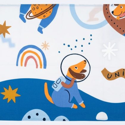 Space Explorer Dog Bed Sheet Single bed