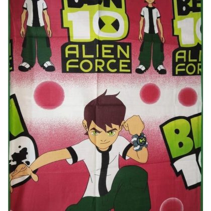 Kids Ben 10 Cartoon Bed Sheet Single bed